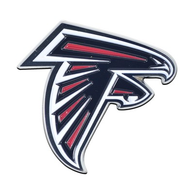 Fan Mats  LLC Atlanta Falcons 3D Color Metal Emblem Red