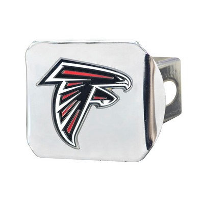 Fan Mats  LLC Atlanta Falcons Color Hitch Cover Chrome Red