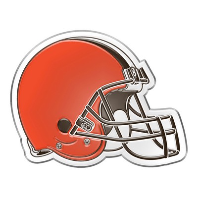 Fan Mats  LLC Cleveland Browns 3D Color Metal Emblem Orange
