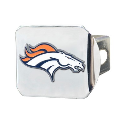 Fan Mats  LLC Denver Broncos Hitch Cover - 3D Color Emblem Orange