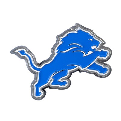 Fan Mats  LLC Detroit Lions 3D Color Metal Emblem Blue
