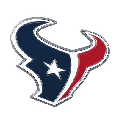 Fan Mats  LLC Houston Texans 3D Color Metal Emblem Blue