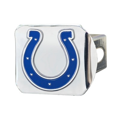 Fan Mats  LLC Indianapolis Colts Color Hitch Cover Chrome Blue