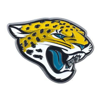 Fan Mats  LLC Jacksonville Jaguars 3D Color Metal Emblem Teal