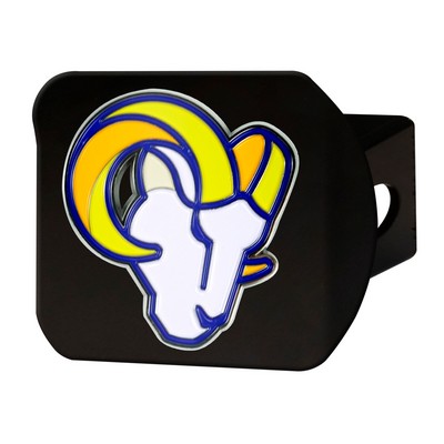 Fan Mats  LLC Los Angeles Rams Color Hitch Cover Black Yellow