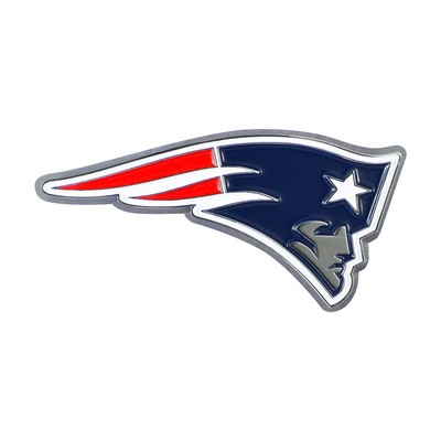 Fan Mats  LLC New England Patriots 3D Color Metal Emblem Blue