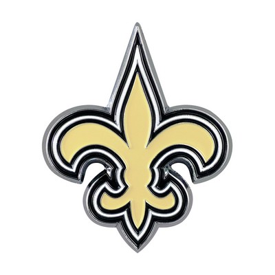 Fan Mats  LLC New Orleans Saints 3D Color Metal Emblem Gold