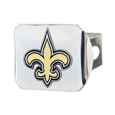 Fan Mats  LLC New Orleans Saints Hitch Cover - 3D Color Emblem Gold