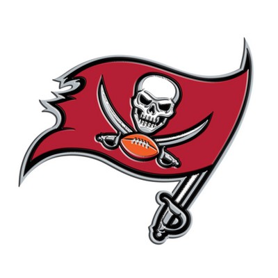 Fan Mats  LLC Tampa Bay Buccaneers 3D Color Metal Emblem Red