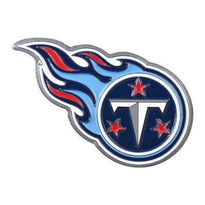 Fan Mats  LLC Tennessee Titans 3D Color Metal Emblem Blue
