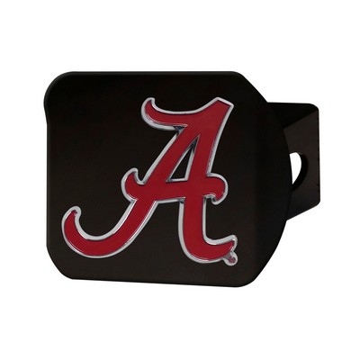 Fan Mats  LLC Alabama Crimson Tide Color Hitch Cover Black Red