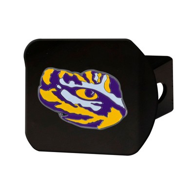 Fan Mats  LLC LSU Tigers Color Hitch Cover Black Purple