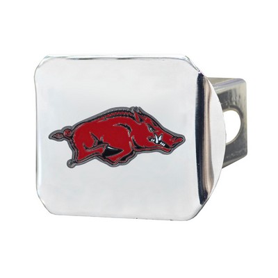 Fan Mats  LLC Arkansas Razorbacks Hitch Cover - 3D Color Emblem Chrome