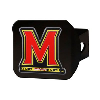 Fan Mats  LLC Maryland Terrapins Color Hitch Cover Black Red
