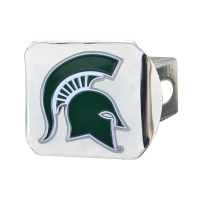 Fan Mats  LLC Michigan State Spartans Hitch Cover - 3D Color Emblem Chrome