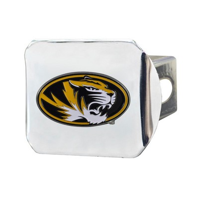 Fan Mats  LLC Missouri Tigers Color Hitch Cover Chrome Chrome