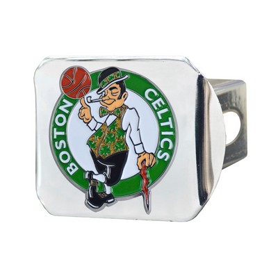 Fan Mats  LLC Boston Celtics Hitch Cover - 3D Color Emblem Chrome