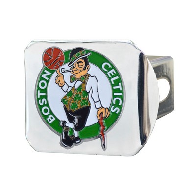 Fan Mats  LLC Boston Celtics Color Hitch Cover Chrome Chrome