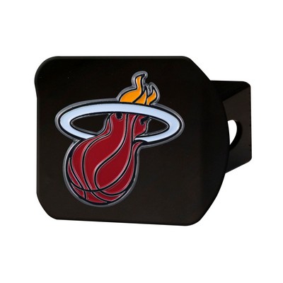 Fan Mats  LLC Miami Heat Color Hitch Cover Black Black