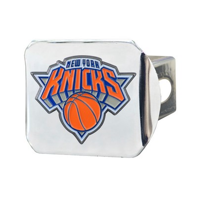 Fan Mats  LLC New York Knicks Hitch Cover - 3D Color Emblem Chrome