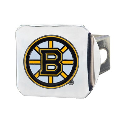 Fan Mats  LLC Boston Bruins Hitch Cover - 3D Color Emblem Chrome