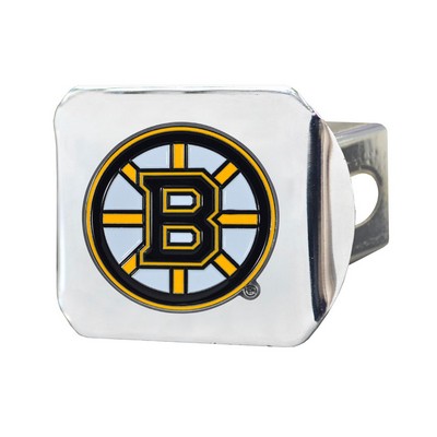 Fan Mats  LLC Boston Bruins Color Hitch Cover Chrome Chrome