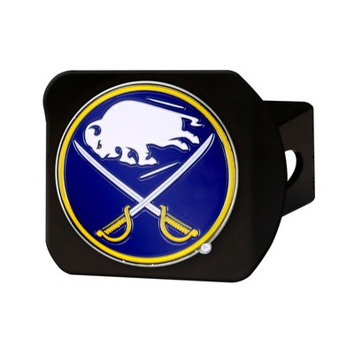Fan Mats  LLC Buffalo Sabres Color Hitch Cover Black Black