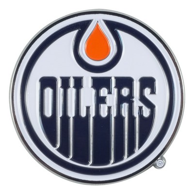 Fan Mats  LLC Edmonton Oilers 3D Color Metal Emblem Navy