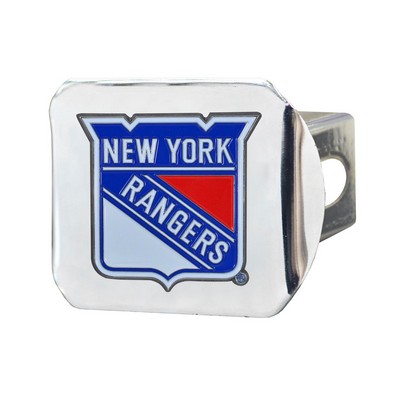 Fan Mats  LLC New York Rangers Color Hitch Cover Chrome Chrome