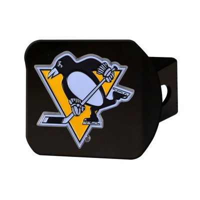 Fan Mats  LLC Pittsburgh Penguins Color Hitch Cover Black Black