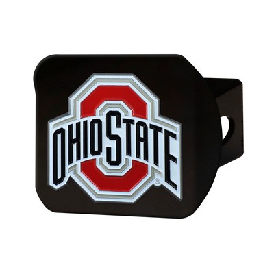 Fan Mats  LLC Ohio State Buckeyes Color Hitch Cover Black Red