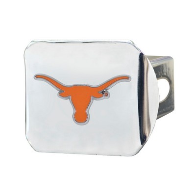 Fan Mats  LLC Texas Longhorns Hitch Cover - 3D Color Emblem Chrome