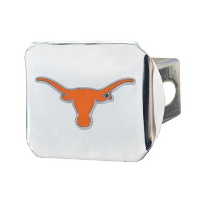 Fan Mats  LLC Texas Longhorns Color Hitch Cover Chrome Chrome