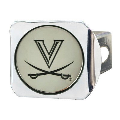 Fan Mats  LLC Virginia Cavaliers Hitch Cover Chrome Chrome