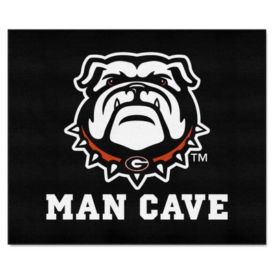 Fan Mats  LLC Georgia Bulldogs Tailgater Mat Man Cave Black