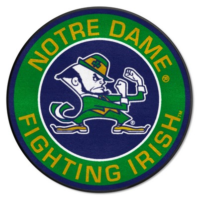 Fan Mats  LLC Notre Dame Fighting Irish Roundel Mat Navy