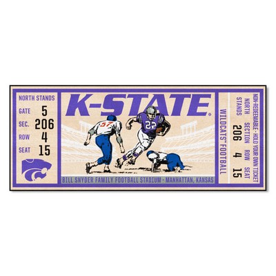 Fan Mats  LLC Kansas State Wildcats Ticket Runner Purple
