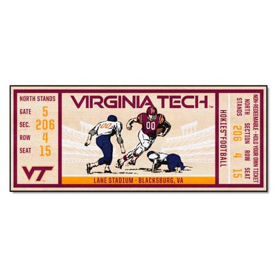 Fan Mats  LLC Virginia Tech Hokies Ticket Runner Maroon