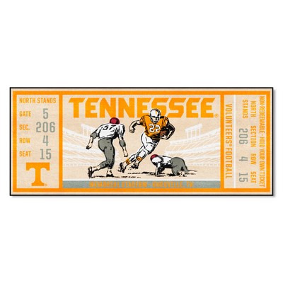 Fan Mats  LLC Tennessee Volunteers Ticket Runner Rug - 30in. x 72in. Orange