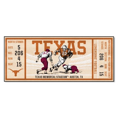 Fan Mats  LLC Texas Longhorns Ticket Runner Orange
