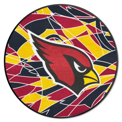 Fan Mats  LLC Arizona Cardinals Roundel Rug - 27in. Diameter XFIT Design Pattern