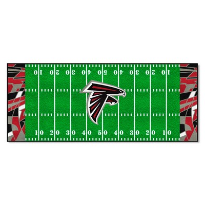 Fan Mats  LLC Atlanta Falcons Football Field Runner Mat - 30in. x 72in. XFIT Design Pattern