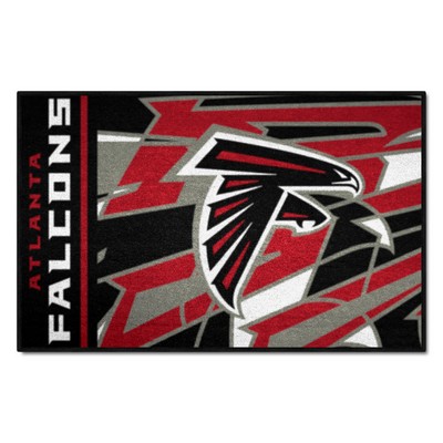 Fan Mats  LLC Atlanta Falcons Starter Mat XFIT Design - 19in x 30in Accent Rug Pattern