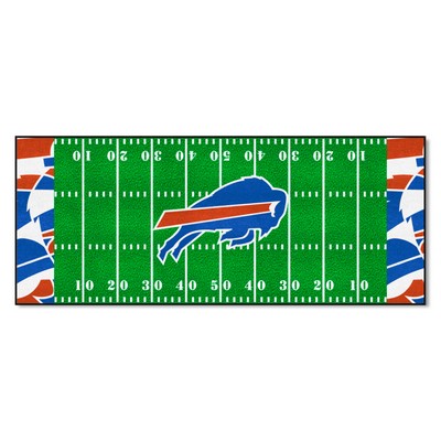 Fan Mats  LLC Buffalo Bills Football Field Runner Mat - 30in. x 72in. XFIT Design Pattern