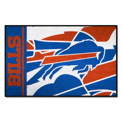 Fan Mats  LLC Buffalo Bills Starter Mat XFIT Design - 19in x 30in Accent Rug Pattern
