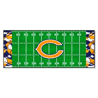 Fan Mats  LLC Chicago Bears Football Field Runner Mat - 30in. x 72in. XFIT Design Pattern