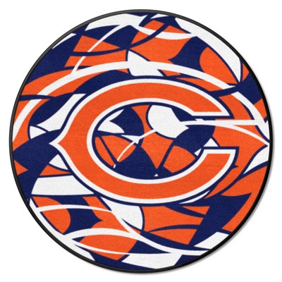 Fan Mats  LLC Chicago Bears Roundel Mat NFL x FIT Pattern