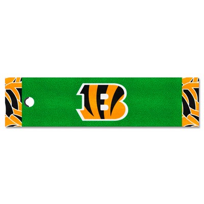 Fan Mats  LLC Cincinnati Bengals Putting Green Mat - 1.5ft. x 6ft. Pattern