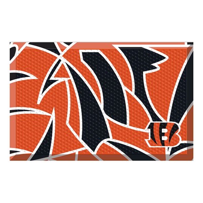 Fan Mats  LLC Cincinnati Bengals Scraper Mat NFL x FIT Pattern