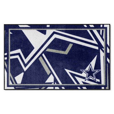 Fan Mats  LLC Dallas Cowboys 4x6 Rug NFL x FIT Pattern
